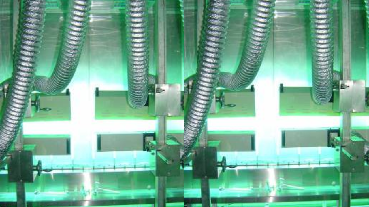 Automatic UV coating line (Metalizing):